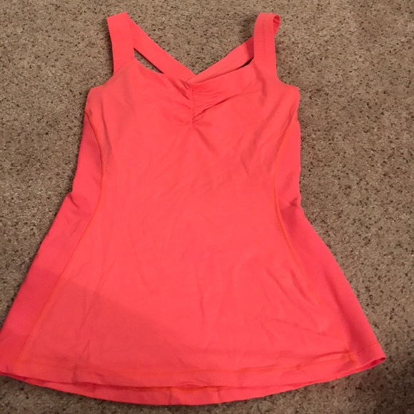 lululemon athletica Tops - orange lulu lemon tank with criss cross straps!